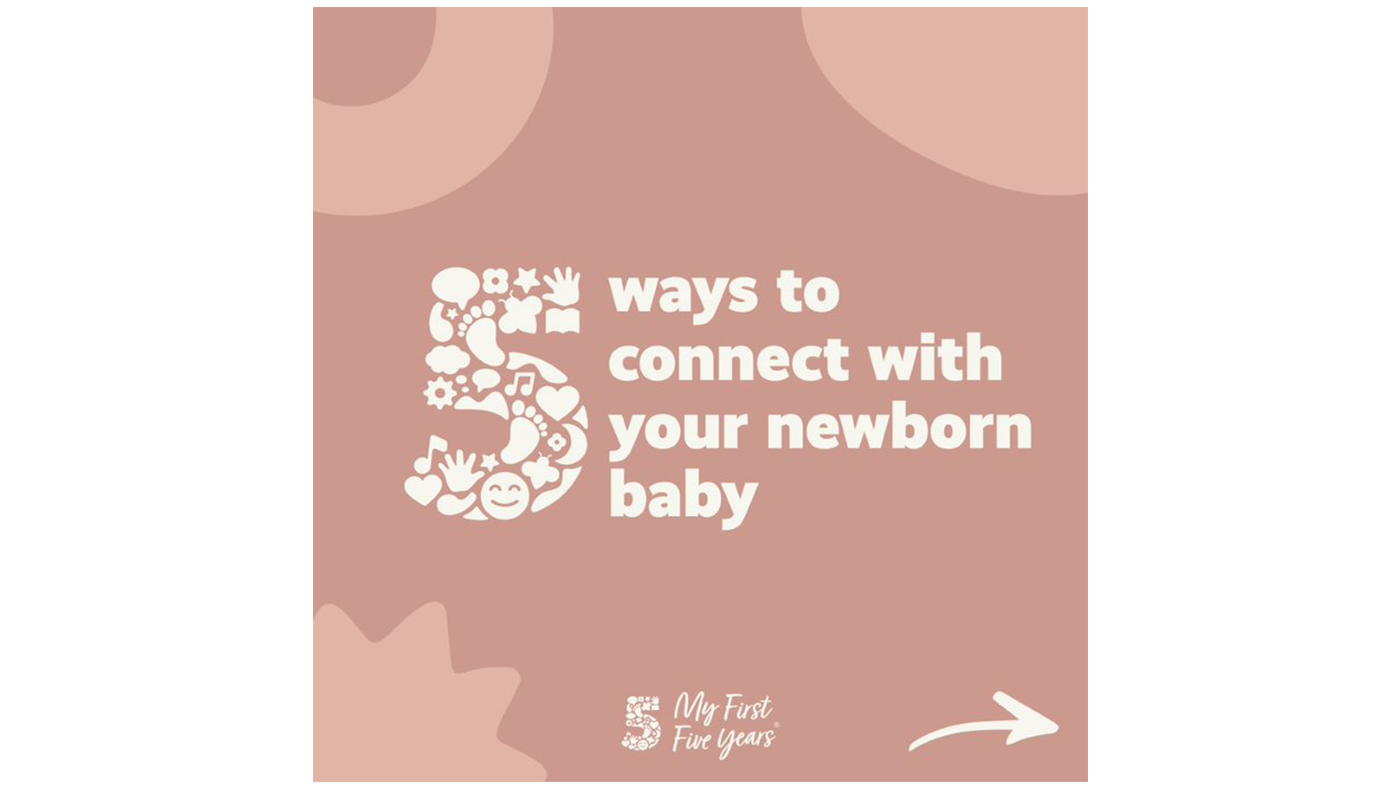 5 ways to connect with your newborn baby - Featured Image