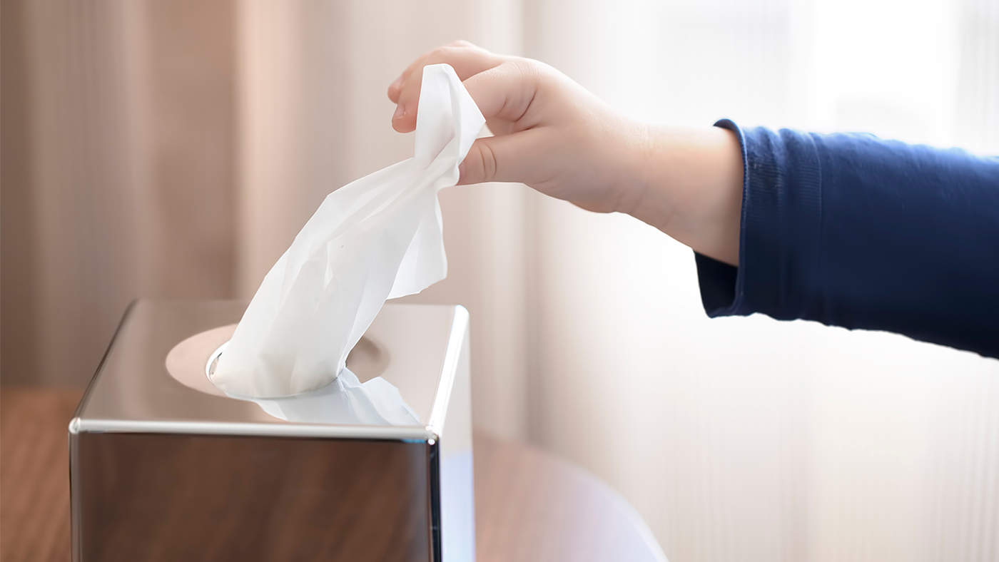 Tissue box tug – a simple game to develop your baby’s grip - Featured Image