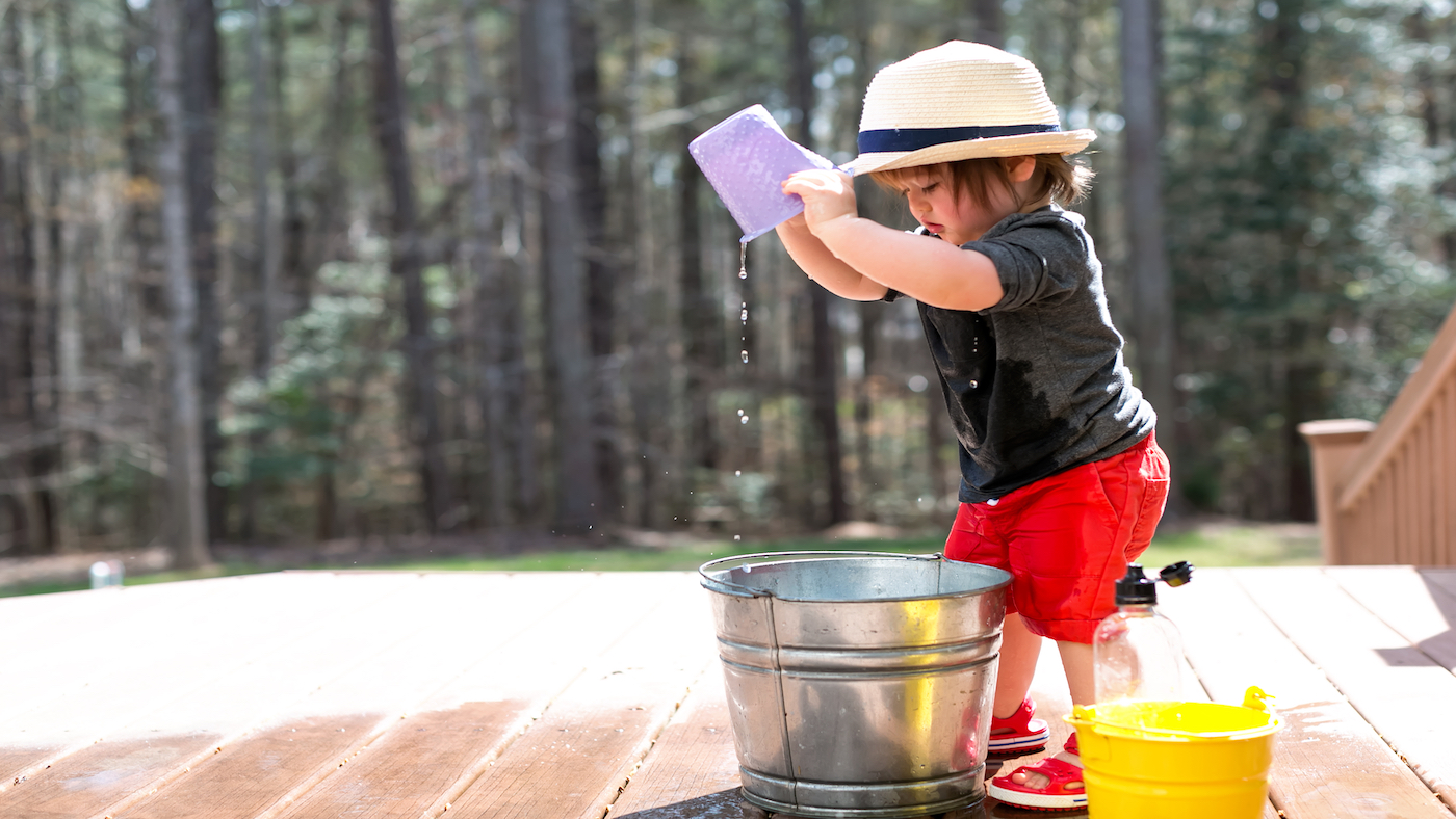 Splash wash! Your toddler will love mixing it up with water play - Featured Image