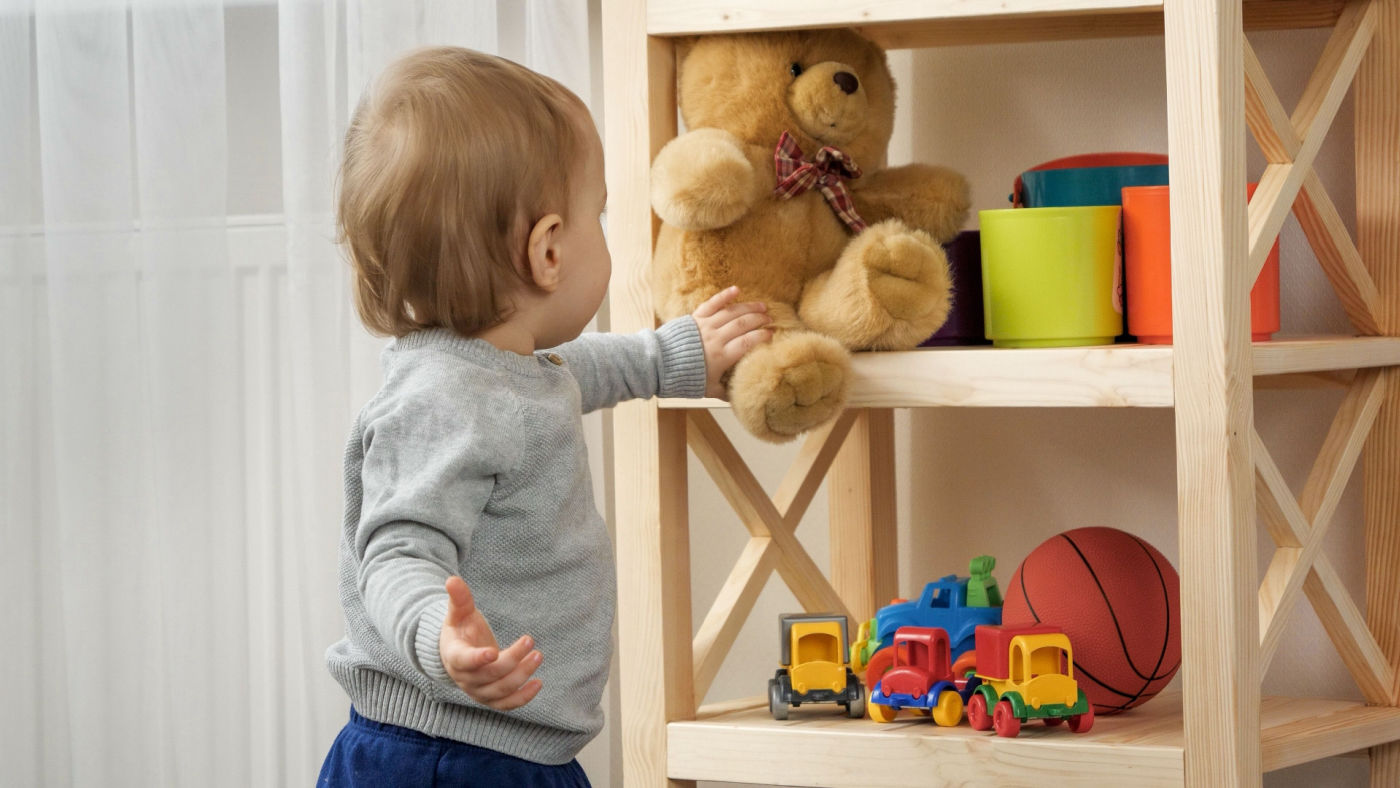 Hide and seek with toys – can your toddler walk to find where they are hidden? - Featured Image