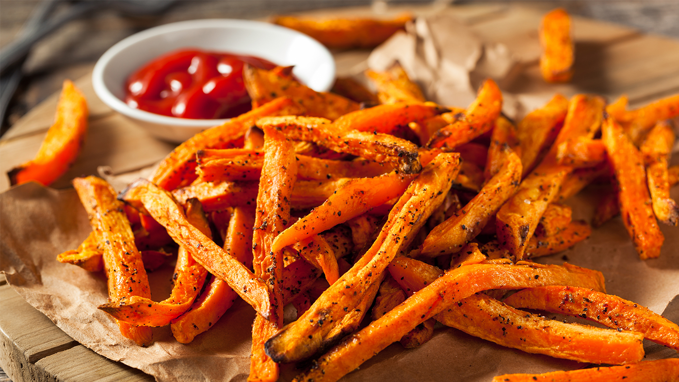 Baked sweet potato chips recipe - Featured Image