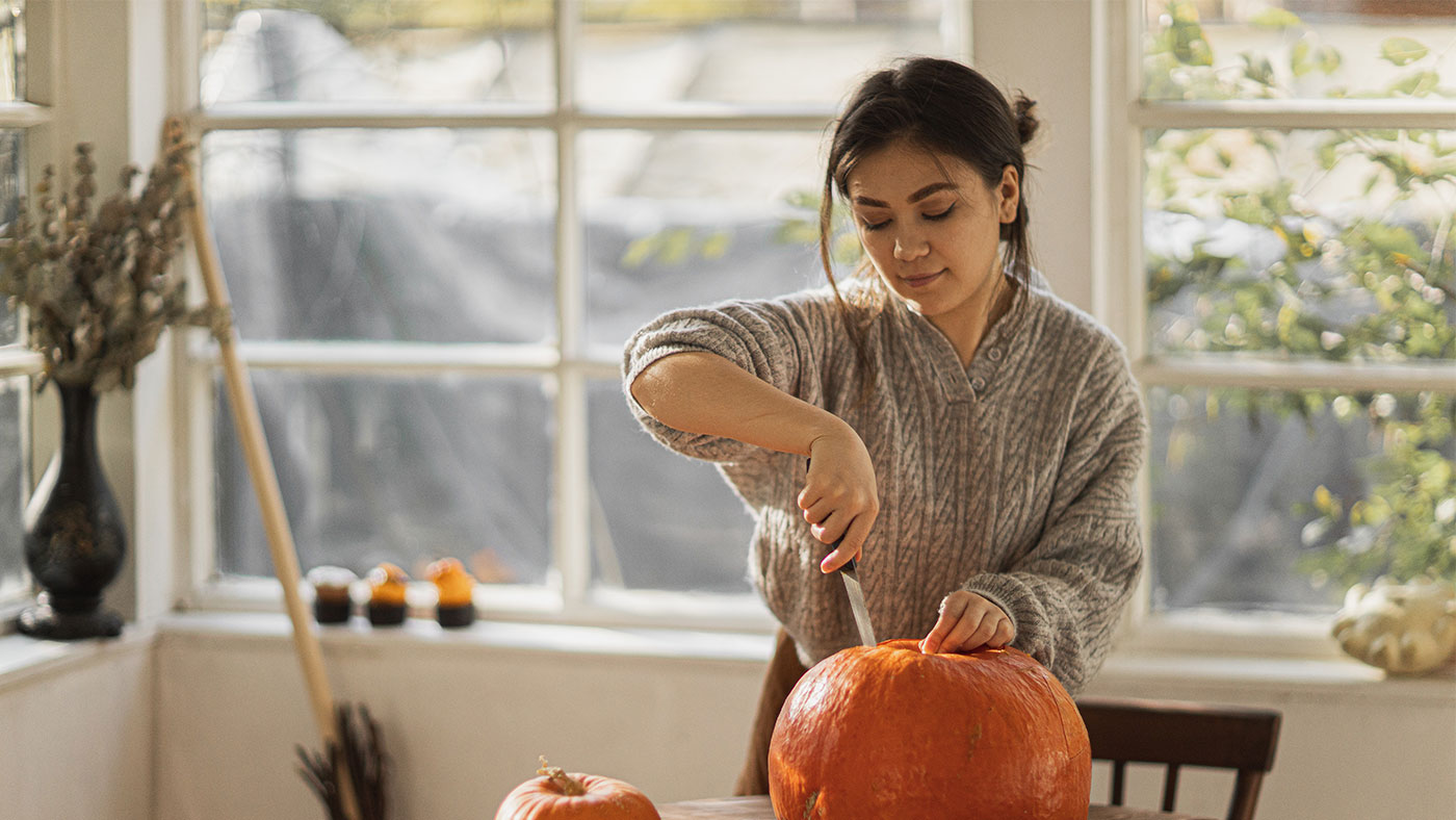 Pumpkin houmous recipe - Featured Image