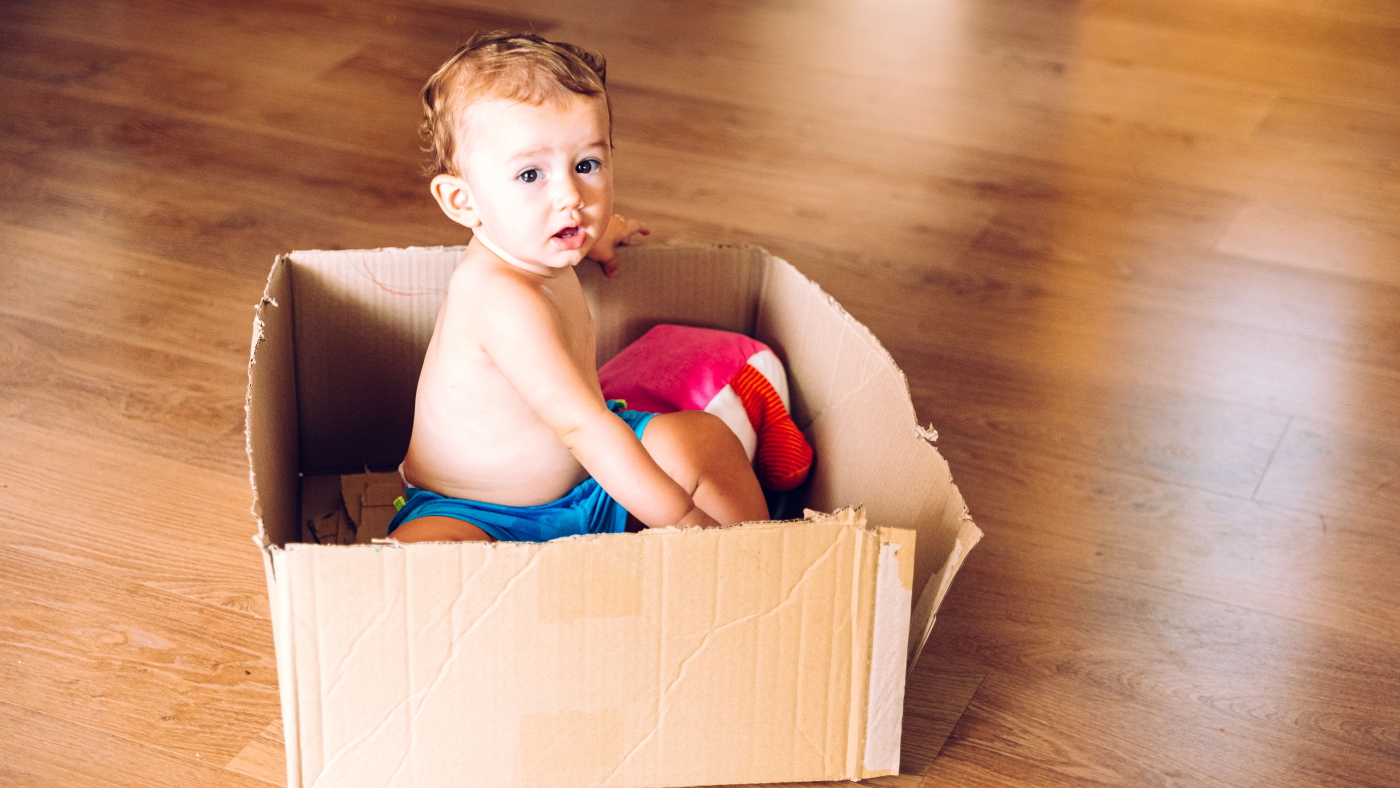 Activity ideas for all ages with a cardboard box - Featured Image